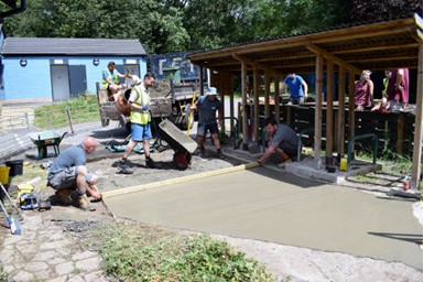 Concreting the path