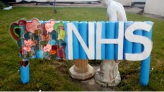 Art installation in support of the NHS