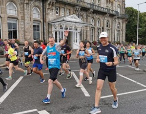 Rhys and Scott run the Plymouth Half Marathon